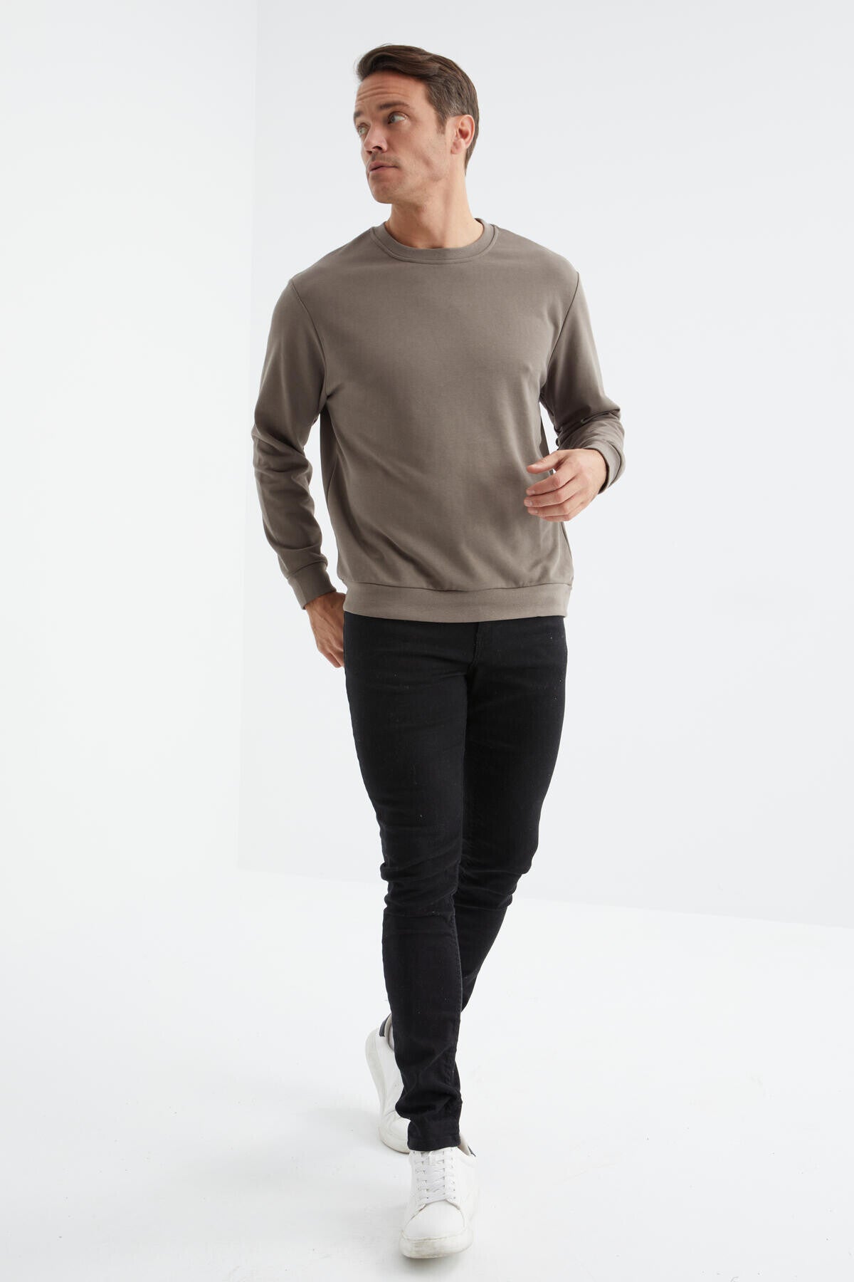 Camel Basic O Collar Comfort Fit Men's Sweatshirt - 88053