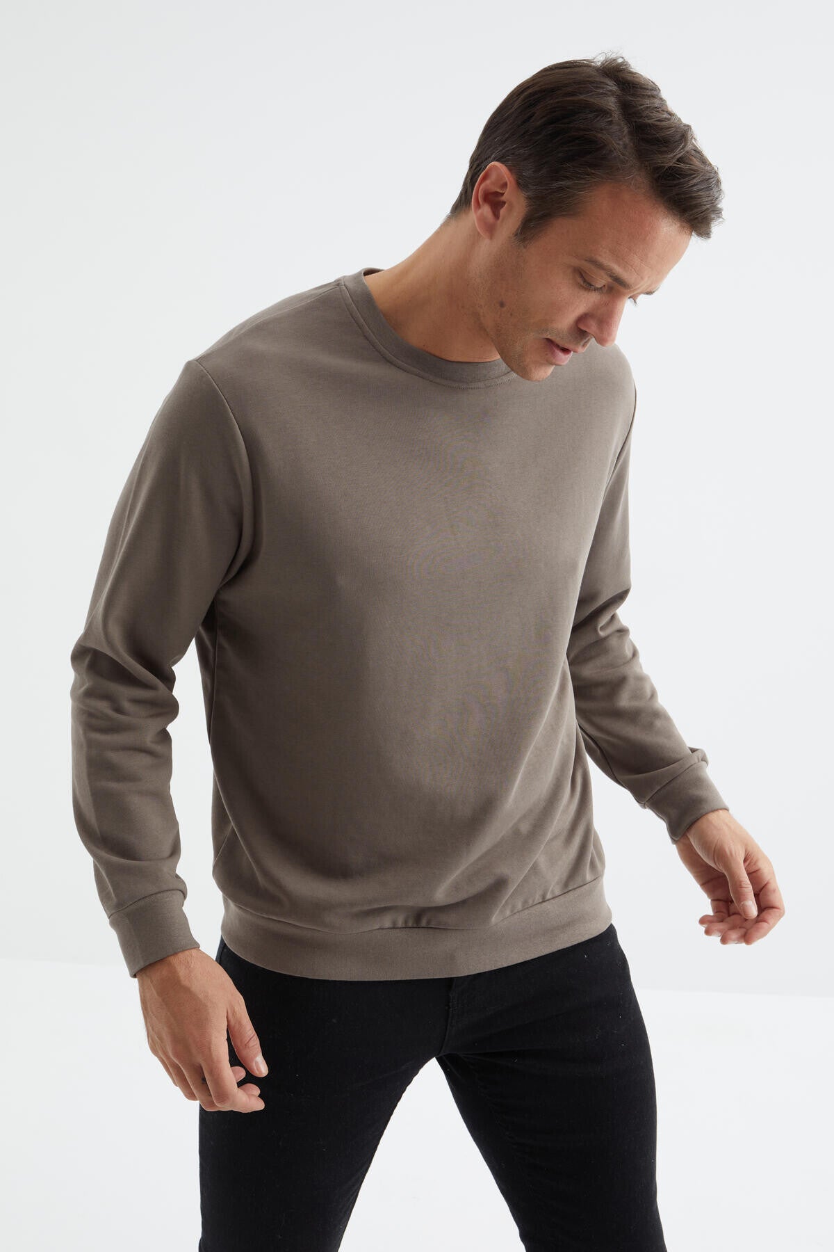 Camel Basic O Collar Comfort Fit Men's Sweatshirt - 88053