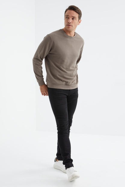 Camel Basic O Collar Comfort Fit Men's Sweatshirt - 88053