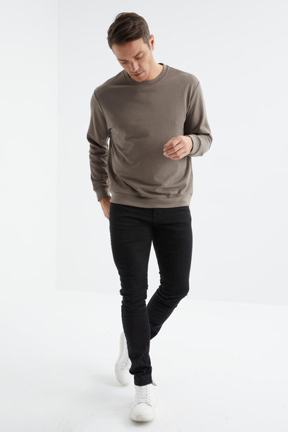 Camel Basic O Collar Comfort Fit Men's Sweatshirt - 88053