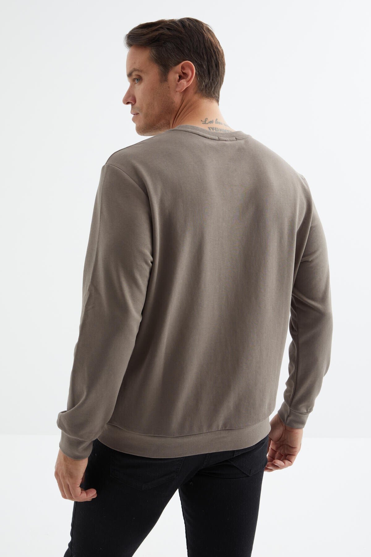 Camel Basic O Collar Comfort Fit Men's Sweatshirt - 88053