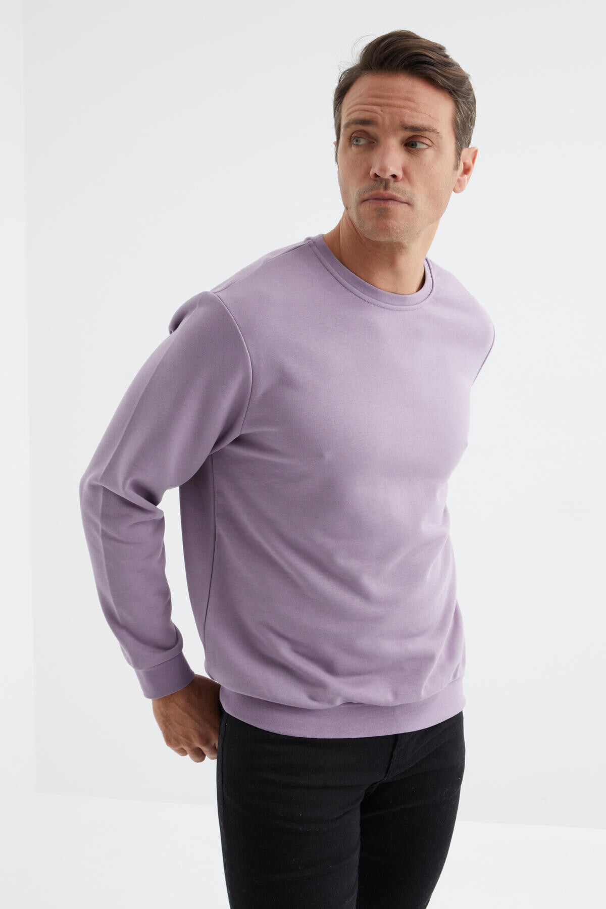 Plato Basic O Collar Comfort Fit Men's Sweatshirt - 88053