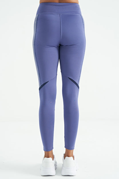 Plato Print Detailed High Waist Slim Fit Women's Tights - 94640