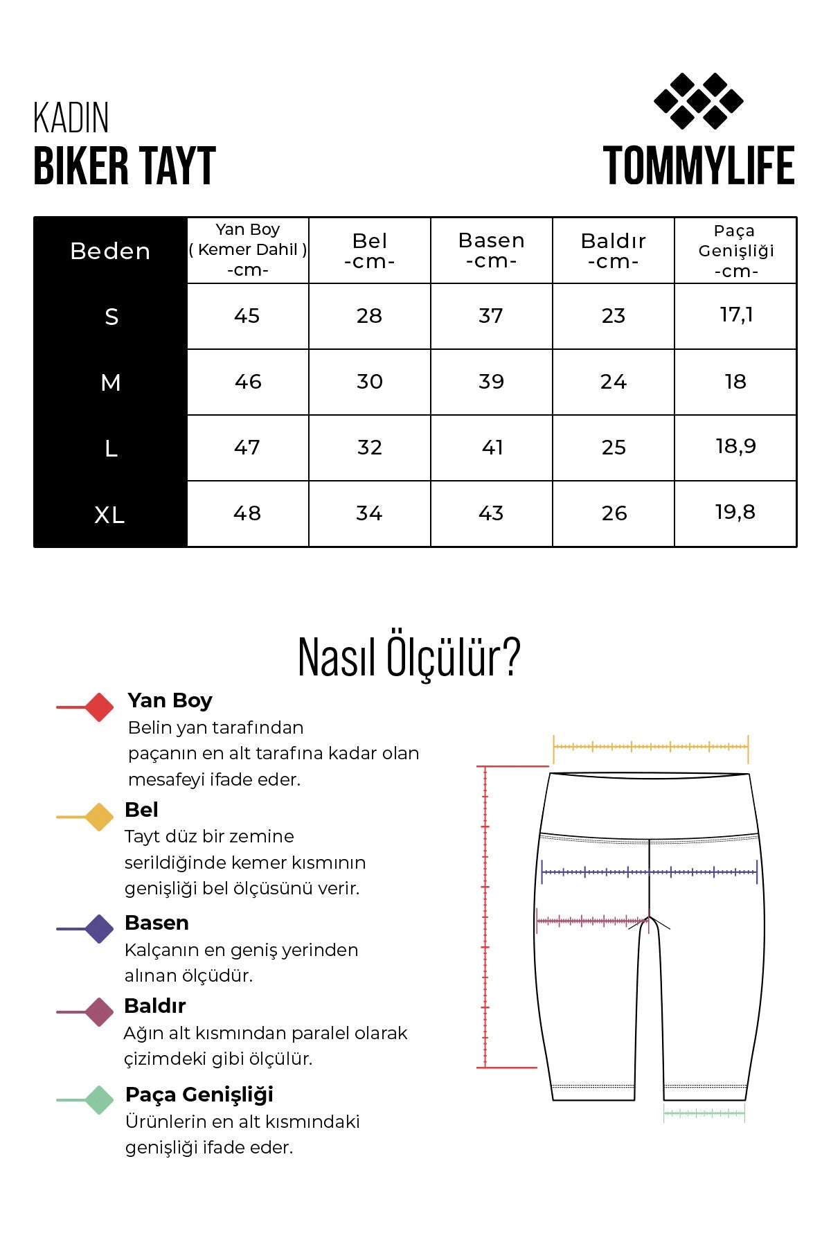 Plato High Waist Wrap-up Women's Biker Tights - 91010