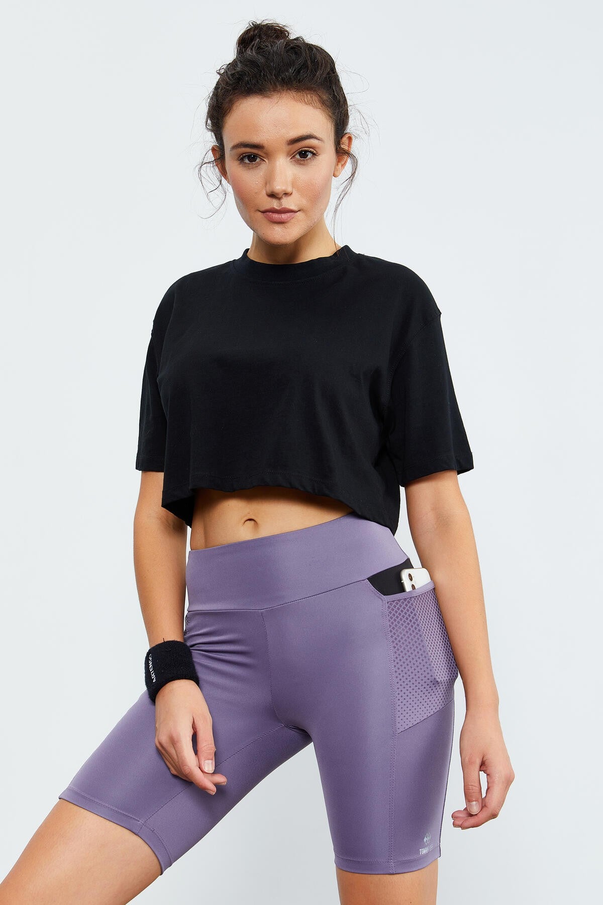 Plato High Waist Wrap-up Women's Biker Tights - 91010