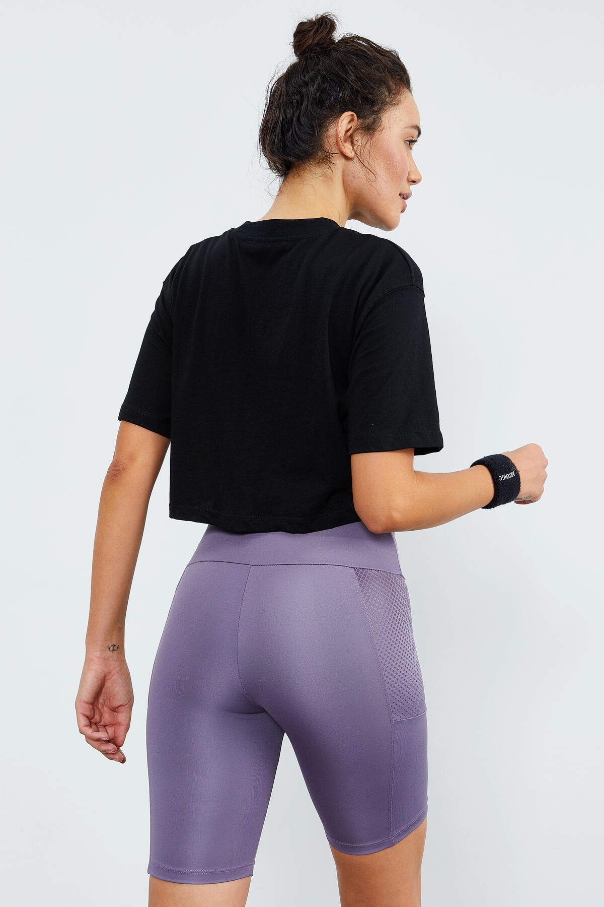Plato High Waist Wrap-up Women's Biker Tights - 91010