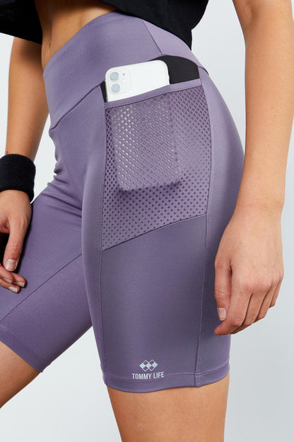 Plato High Waist Wrap-up Women's Biker Tights - 91010
