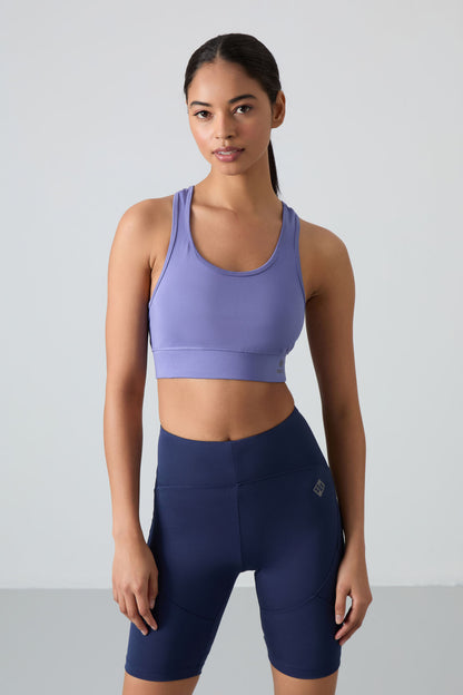 Plato Back Detailed Narrow Mold U Collar Women's Sports Bustier - 97120