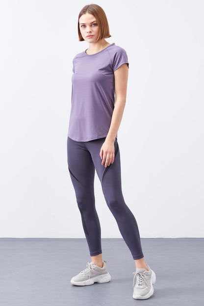 Plato Back Window Short Sleeve Standard Fit O Collar Women's T-Shirt - 97101