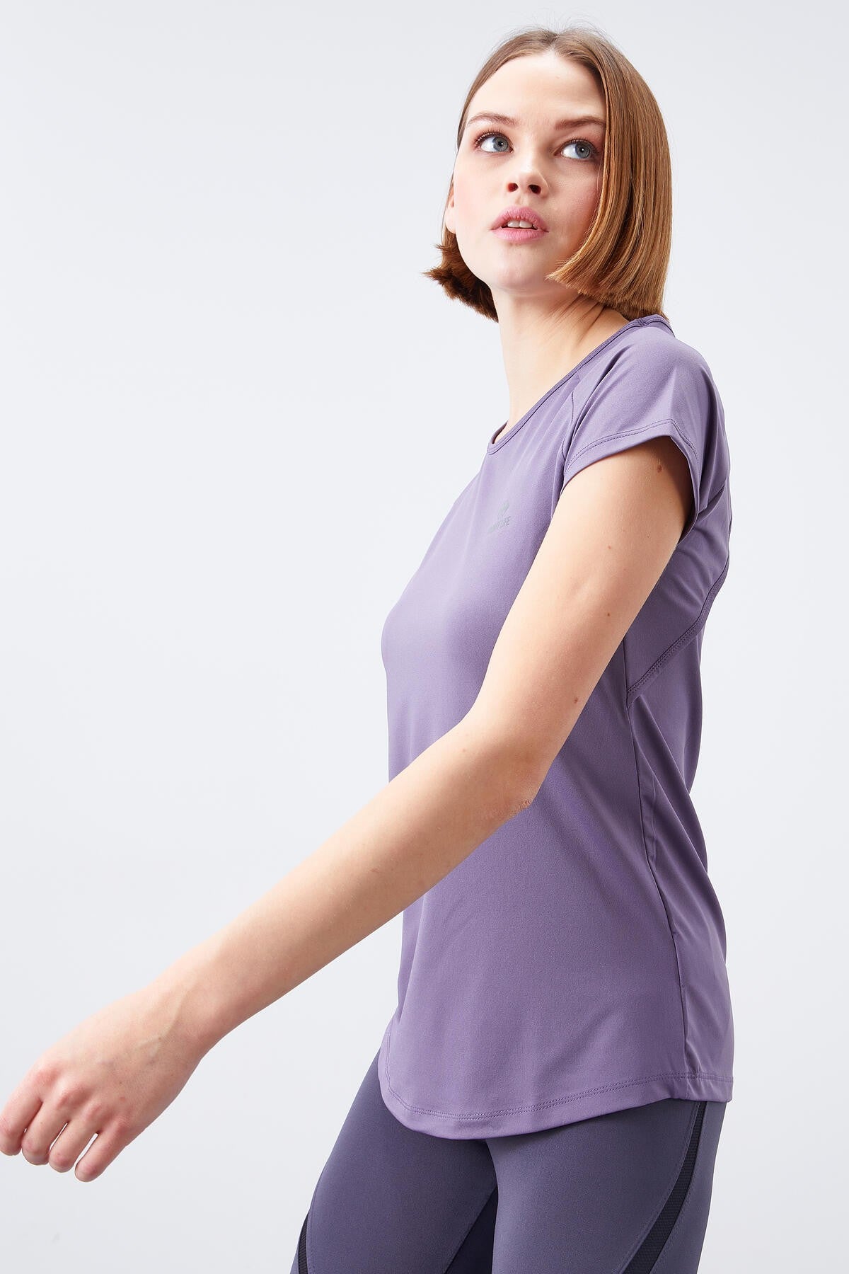 Plato Back Window Short Sleeve Standard Fit O Collar Women's T-Shirt - 97101