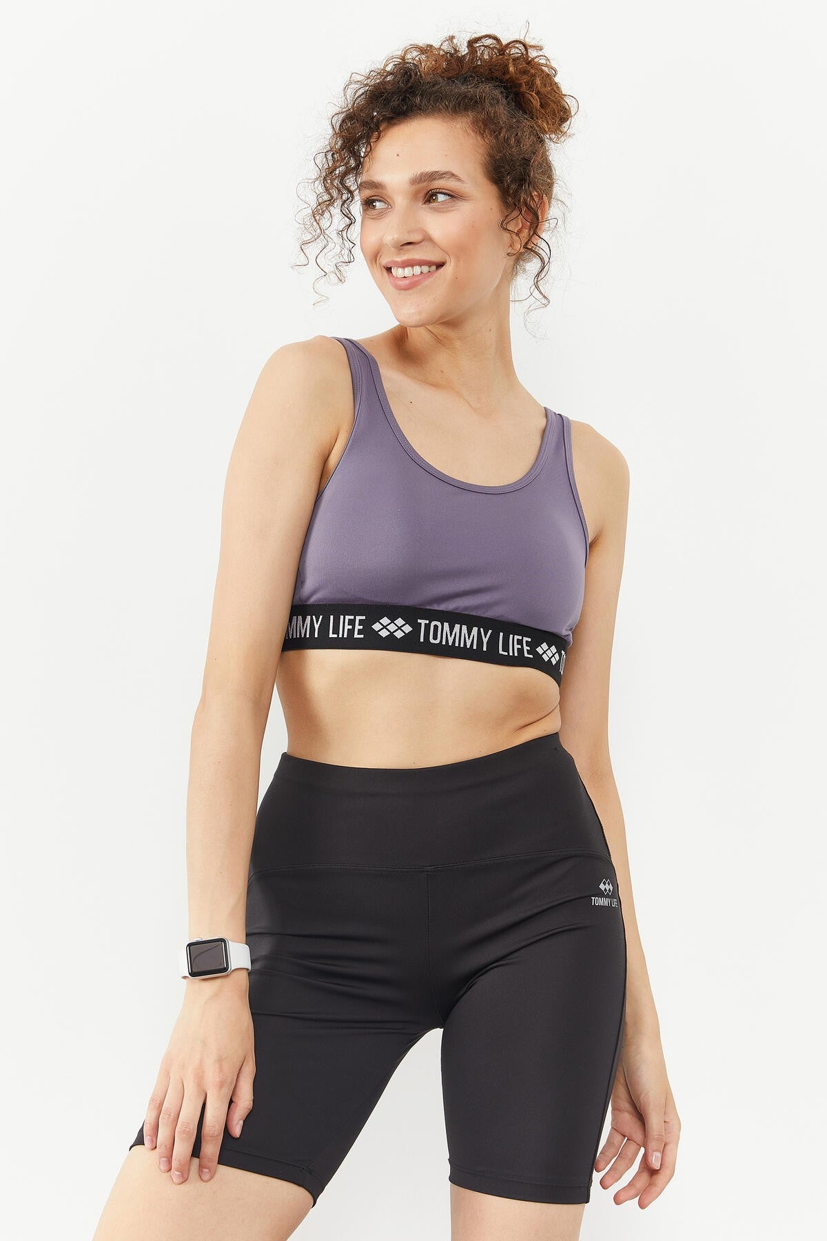 Plato Lettered Standard Mold U Collar Women's Sports Bustier - 97113