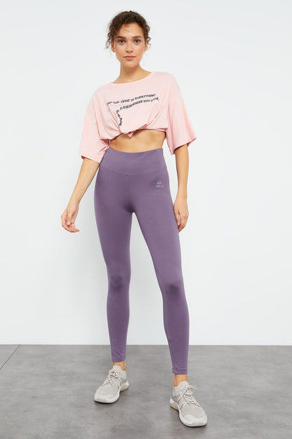 Plato High Waist Wrap-up Slim Fit Tapered Leg Women's Tights - 94011