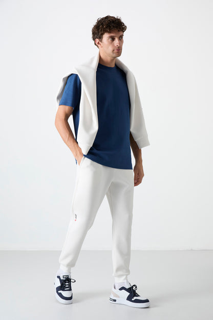 Ecru Laced Bottom Men's Tracksuit Pants - 84999