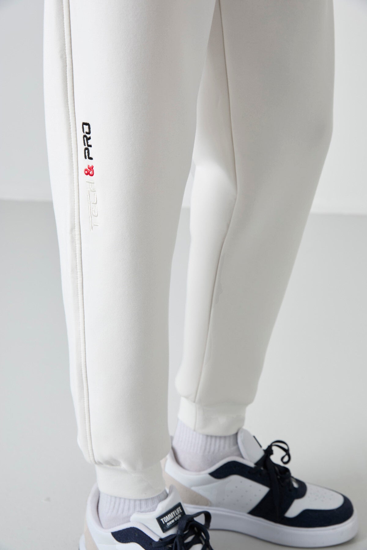 Ecru Laced Bottom Men's Tracksuit Pants - 84999