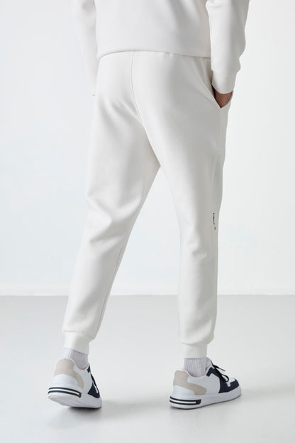 Ecru Laced Bottom Men's Tracksuit Pants - 84999