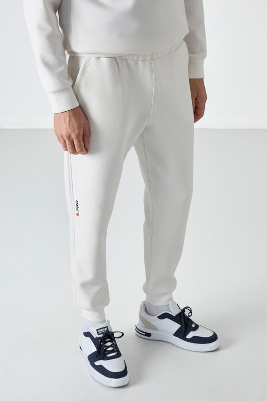 Ecru Laced Bottom Men's Tracksuit Pants - 84999