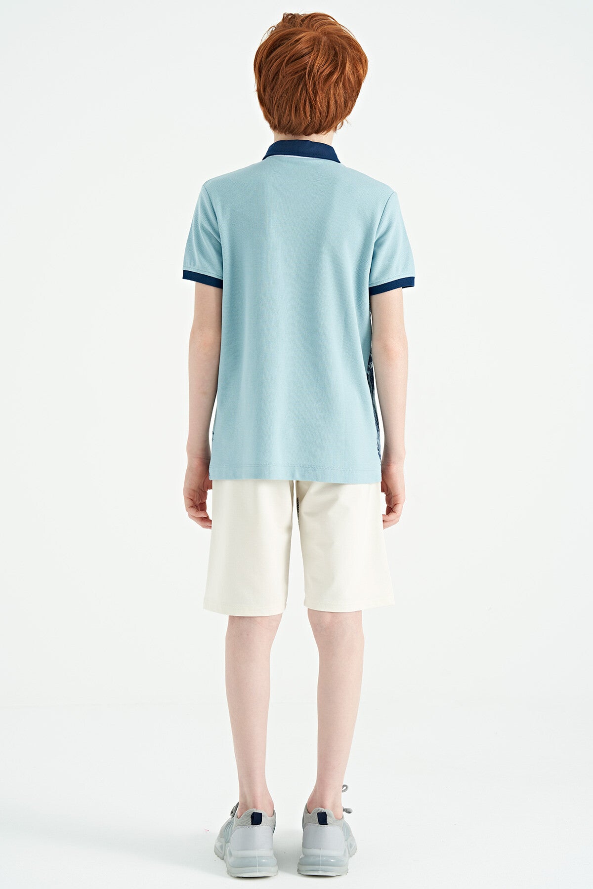 Print Detailed Laced Standard Fit Boys Shorts - 11125