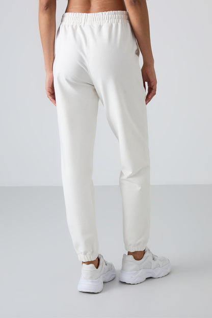 High Waist Comfortable Form Elastic Cuff Women's Tracksuit Bottom - 94583