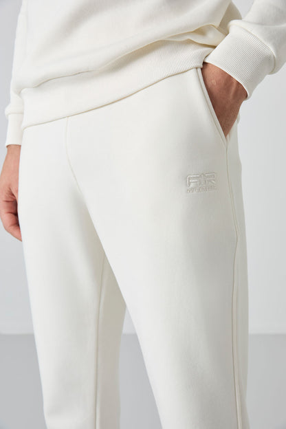 Andy Ecru Beige Men's Tracksuit Set - 85190