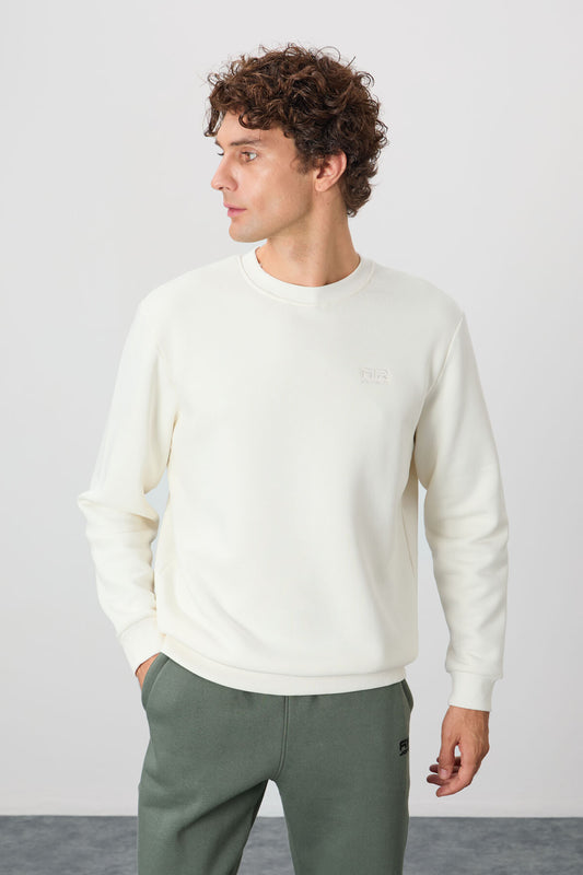 Beige Men's Sweatshirt - 88137