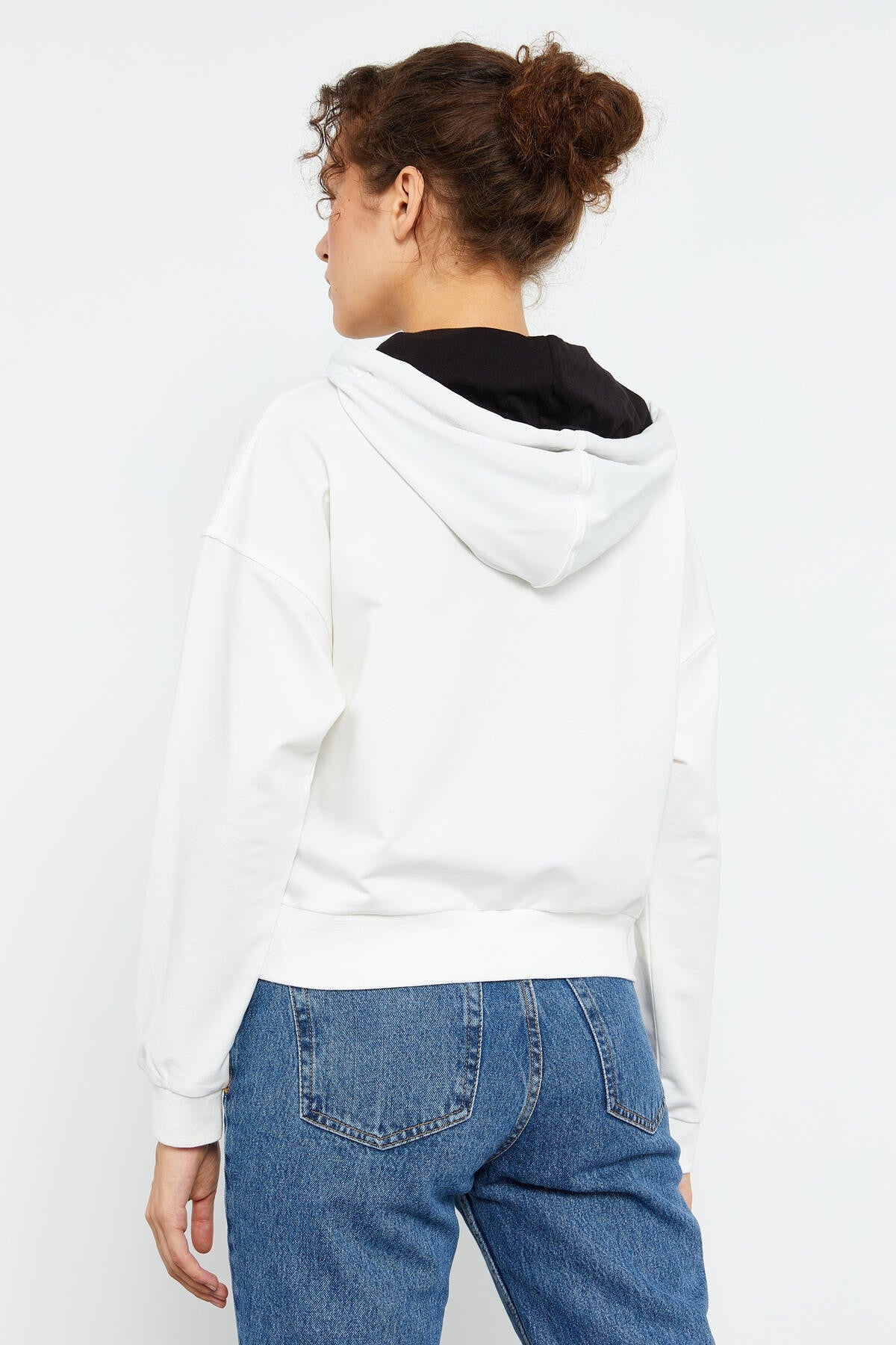Long Sleeve Comfort Fit Hooded Women's Sweatshirt - 97115