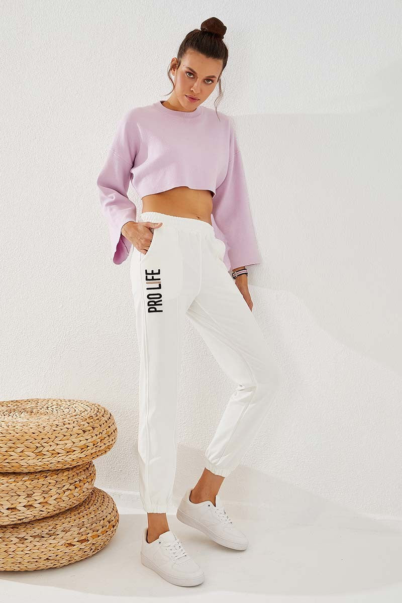 Comfort Fit Elastic Ankle Women's Tracksuit Bottom - 94571