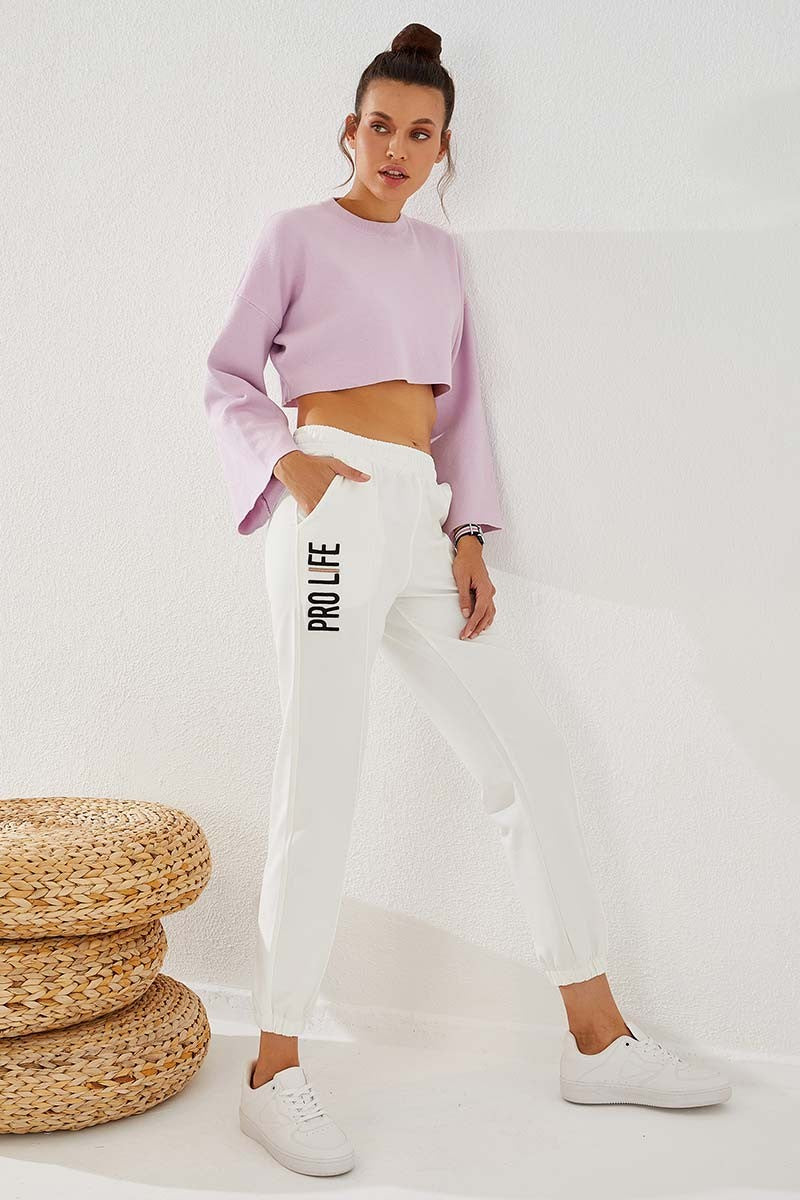 Comfort Fit Elastic Ankle Women's Tracksuit Bottom - 94571