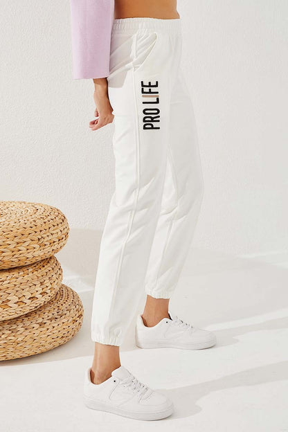 Comfort Fit Elastic Ankle Women's Tracksuit Bottom - 94571