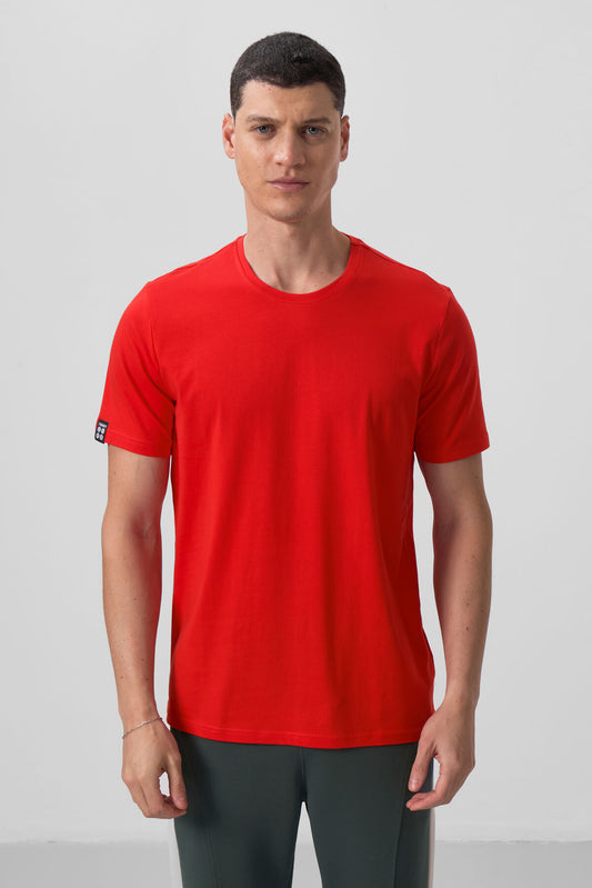 Men's Basic Short Sleeve Standard Fit O Neck T-shirt - 87911