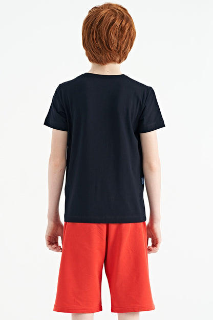 Fiesta Print Detailed Laced Standard Fit Boys Shorts - 11125