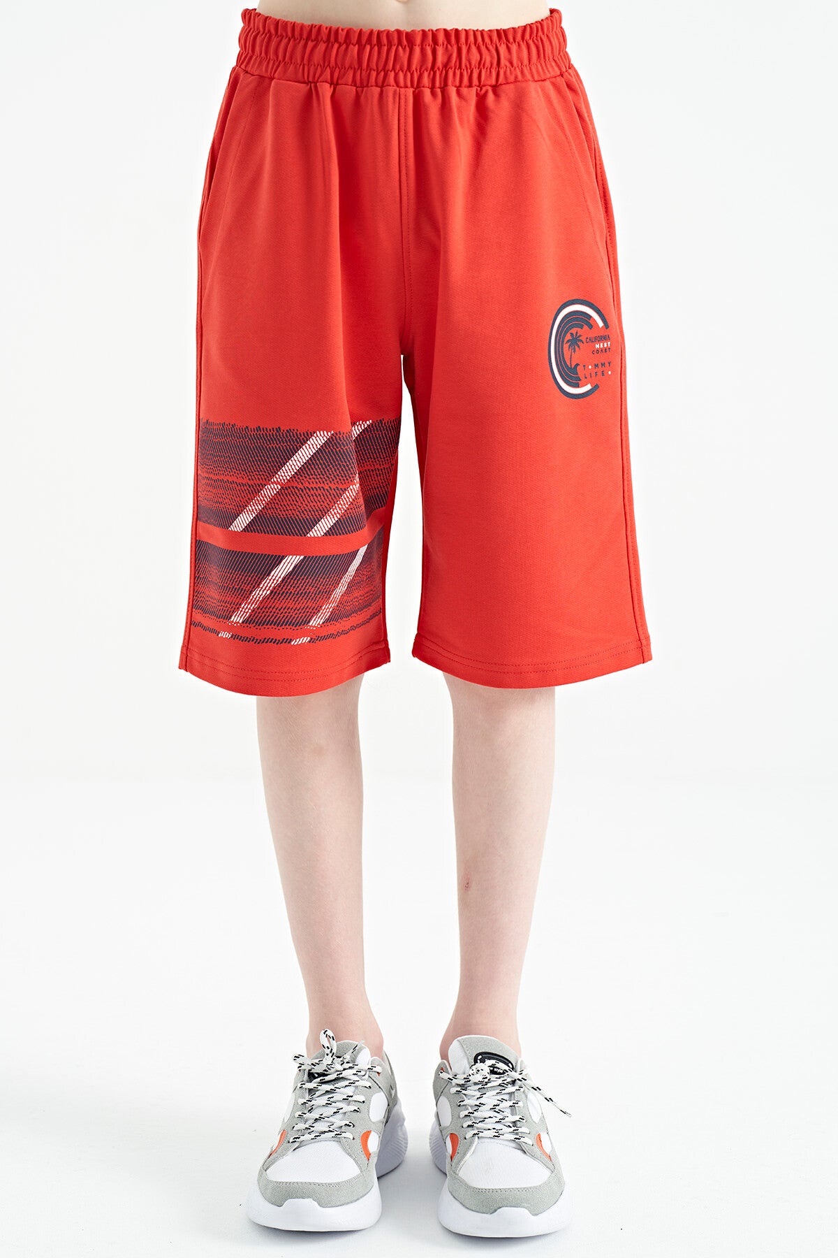 Fiesta Print Detailed Laced Standard Fit Boys Shorts - 11125