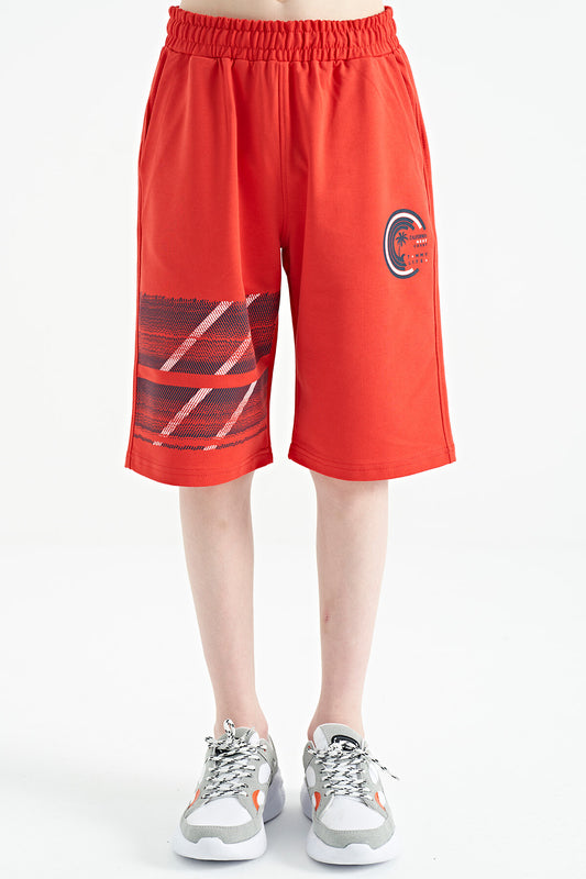 Fiesta Print Detailed Laced Standard Fit Boys Shorts - 11125