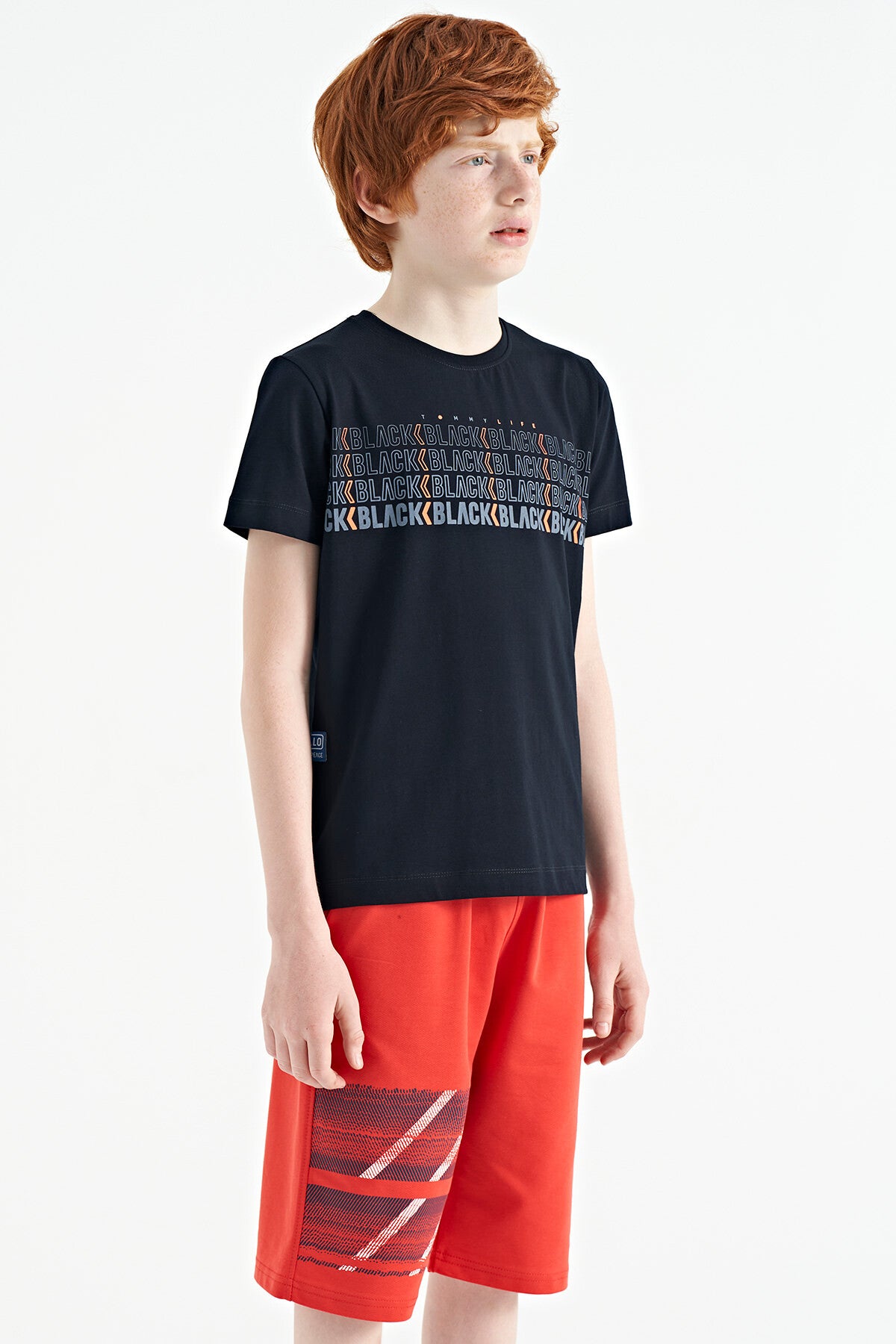 Fiesta Print Detailed Laced Standard Fit Boys Shorts - 11125