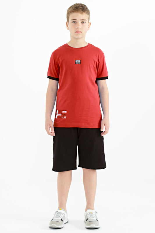Fiesta Printed Standard Fit O Collar Boys' T-Shirt - 11097