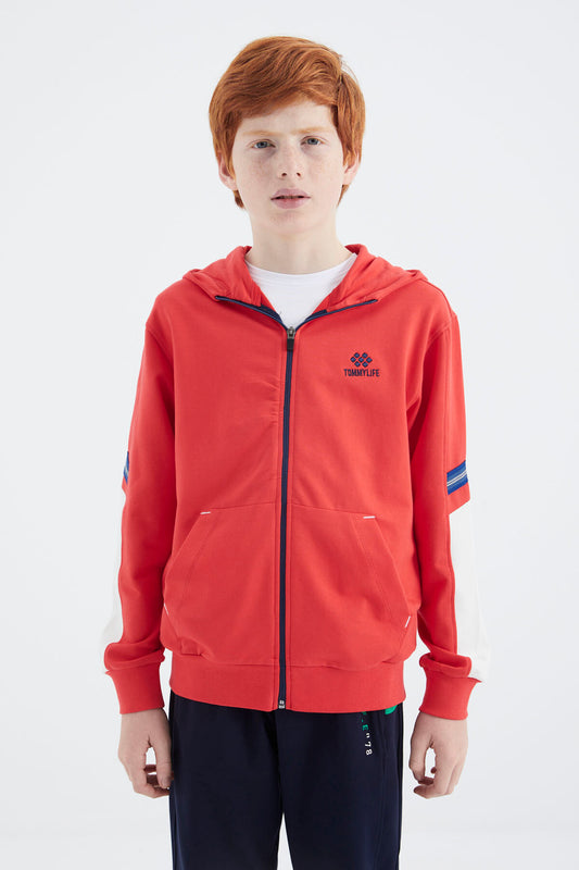 Fiesta Zippered Boys' Sweatshirt - 11180