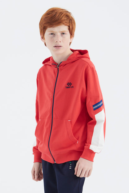 Fiesta Zippered Boys' Sweatshirt - 11180