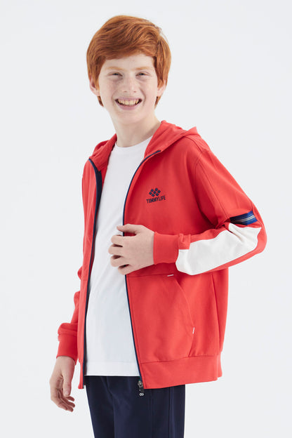 Fiesta Zippered Boys' Sweatshirt - 11180