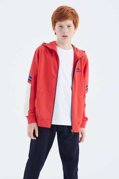 Fiesta Zippered Boys' Sweatshirt - 11180