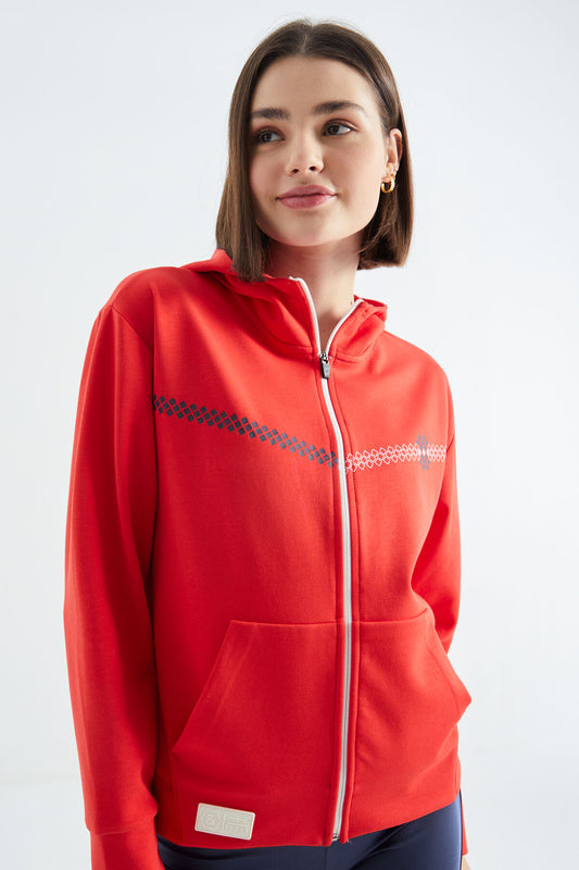 Fiesta Hooded Zippered Women's Sweatshirt - 97277