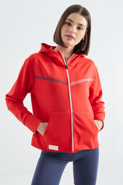 Fiesta Hooded Zippered Women's Sweatshirt - 97277