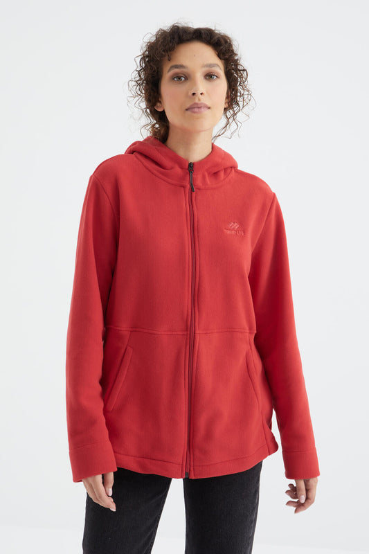 Fiesta Hooded Zippered Comfort Fit Women's Fleece Sweatshirt - 97233