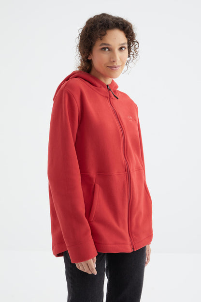 Fiesta Hooded Zippered Comfort Fit Women's Fleece Sweatshirt - 97233