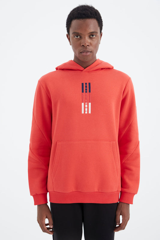 Fiesta Embroidered Hooded Relax Fit Men's Sweatshirt - 88291