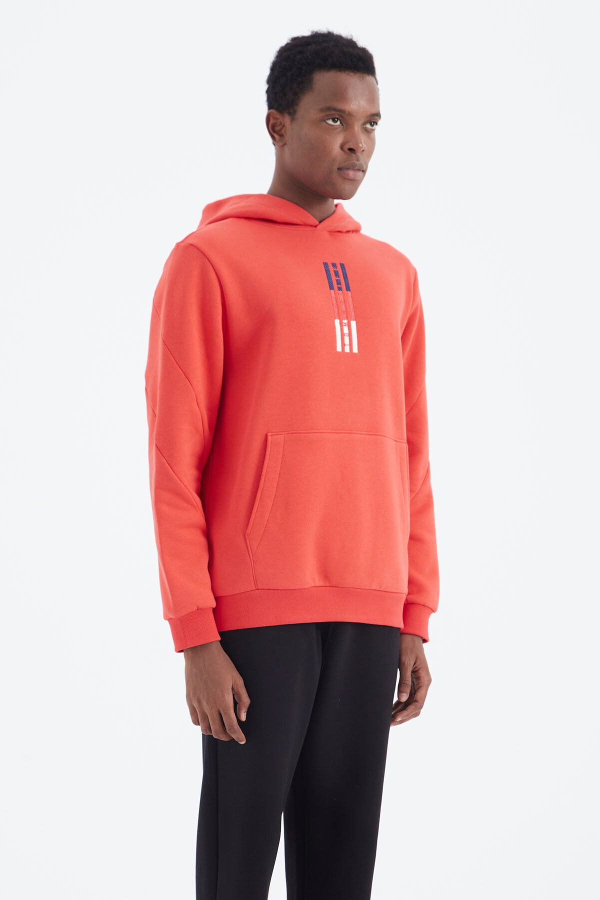 Fiesta Embroidered Hooded Relax Fit Men's Sweatshirt - 88291