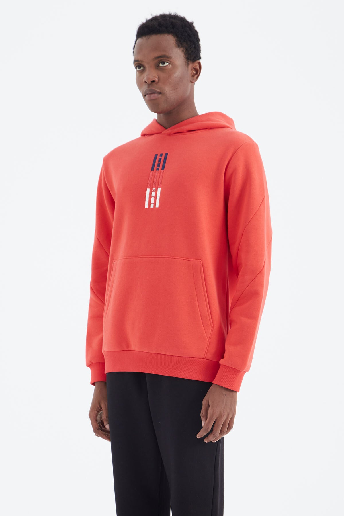 Fiesta Embroidered Hooded Relax Fit Men's Sweatshirt - 88291
