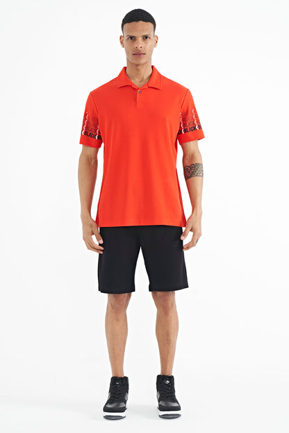 Fiesta Printed Collar Detailed Polo Standard Fit Men's T-shirt - 88240