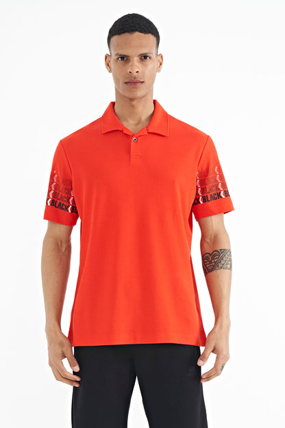 Fiesta Printed Collar Detailed Polo Standard Fit Men's T-shirt - 88240