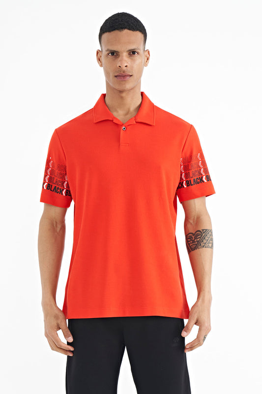 Fiesta Printed Collar Detailed Polo Standard Fit Men's T-shirt - 88240