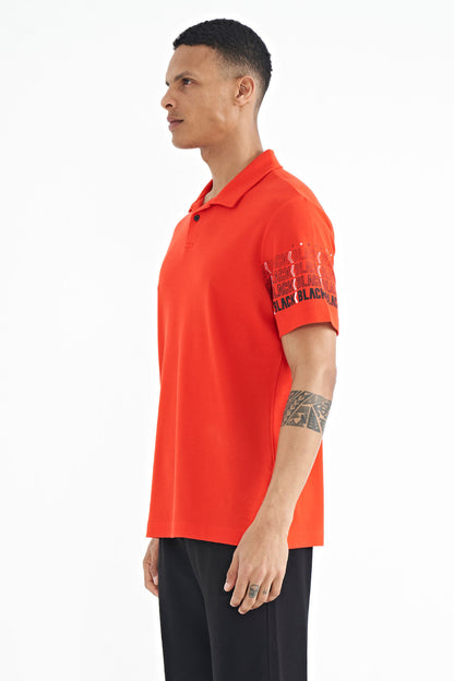Fiesta Printed Collar Detailed Polo Standard Fit Men's T-shirt - 88240