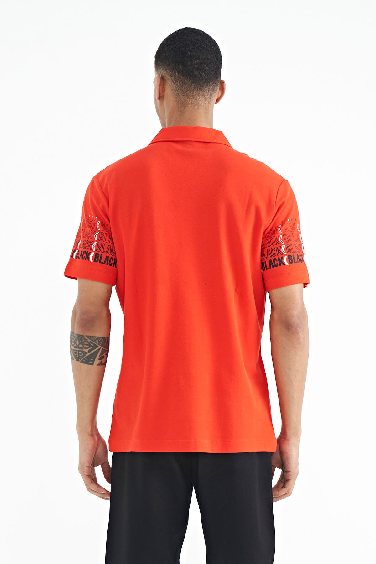 Fiesta Printed Collar Detailed Polo Standard Fit Men's T-shirt - 88240
